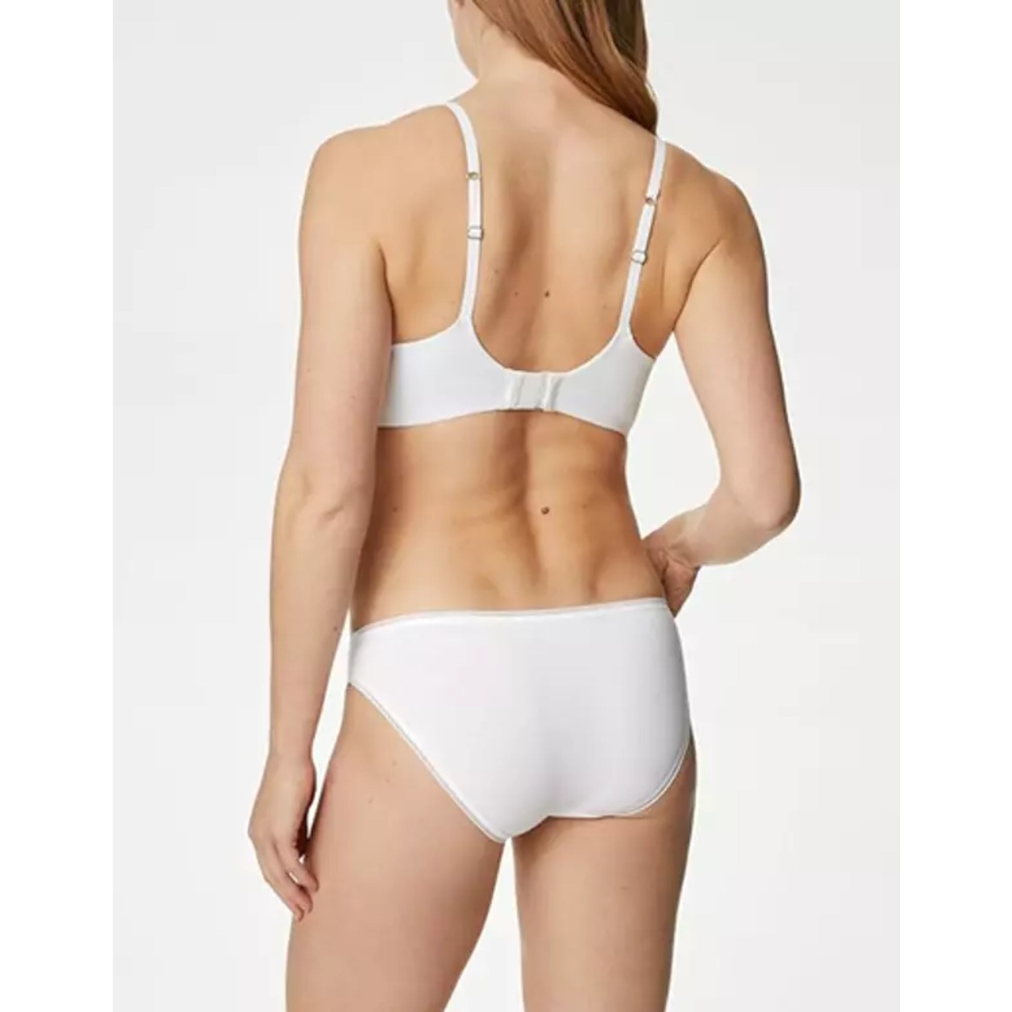 Women’s white cotton briefs underwear – ex store ladies soft everyday knickers